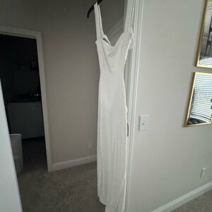 Meshki Ivory Textured Dress